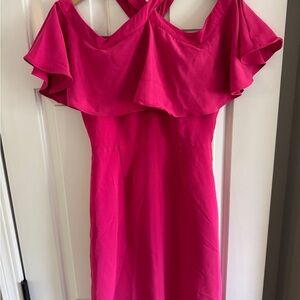 Sugarlips Vibrant Pink One Shoulder Dress